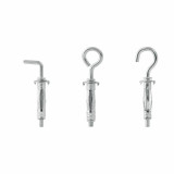 Wall plugs and screws Rapid 5001556 6 x 4 x 18 cm Metal Expansion 12 Units