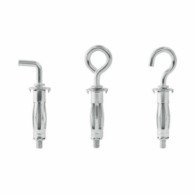 Wall plugs and screws Rapid Rapid - 5001557 6 x 4 x 18 cm Metal Expansion 12 Units