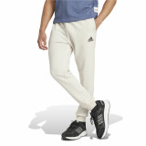 Long Sports Trousers Adidas Essentials Fleece Regular Tapered White