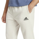 Long Sports Trousers Adidas Essentials Fleece Regular Tapered White