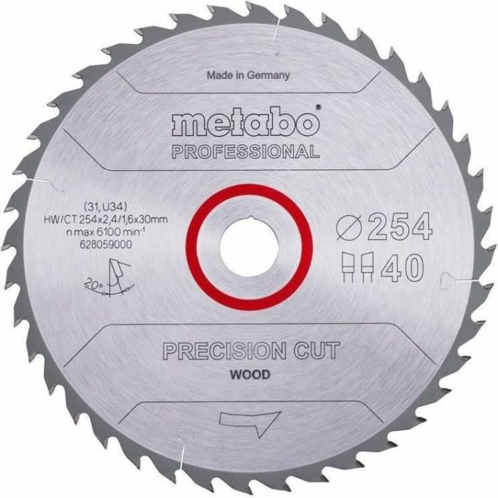 Saw Blade Metabo HW/CT  Ø 254 mm