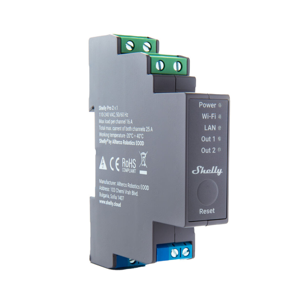Relay Module Shelly DIN PRO 2