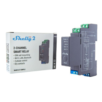 Relay Module Shelly DIN PRO 2