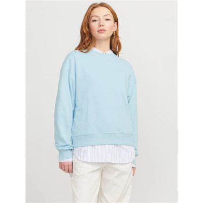 Women’s Sweatshirt without Hood Jack & Jones Jxalfa Rlx Lsw Light Blue