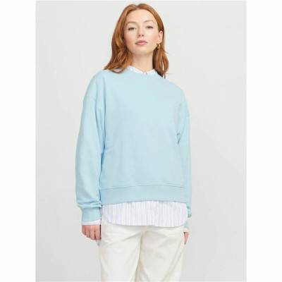 Women’s Sweatshirt without Hood Jack & Jones Jxalfa Rlx Lsw Light Blue
