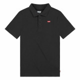 Children’s Short Sleeve Polo Shirt Levi's Lvb Back Neck Tape Black