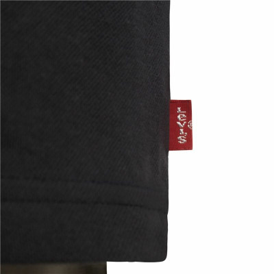 Children’s Short Sleeve Polo Shirt Levi's Lvb Back Neck Tape Black