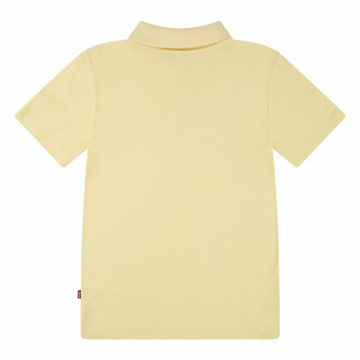 Children’s Short Sleeve Polo Shirt Levi's Lvb Back Neck Tape Yellow