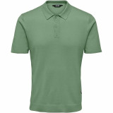 Men’s Short Sleeve Polo Shirt Only & Sons Onswyler Life Reg 14 Ss Knit Green