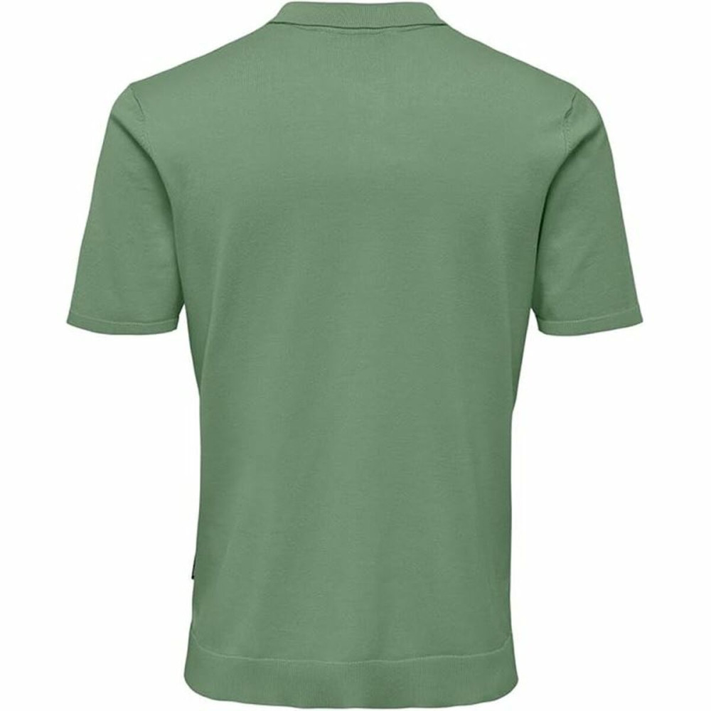 Men’s Short Sleeve Polo Shirt Only & Sons Onswyler Life Reg 14 Ss Knit Green