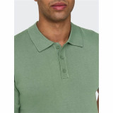 Men’s Short Sleeve Polo Shirt Only & Sons Onswyler Life Reg 14 Ss Knit Green