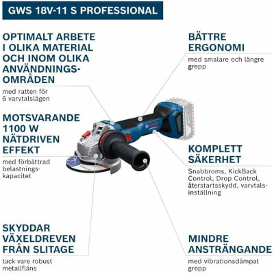 Angle grinder BOSCH GWS 18V-11 1100 W
