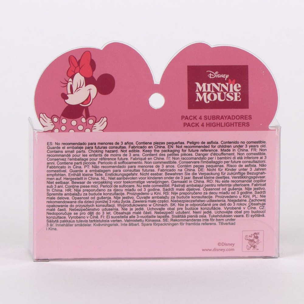 Highlighter Minnie Mouse Pink 5 Pieces
