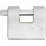 Key padlock CORBIN Rectangular Brass Steel Armored