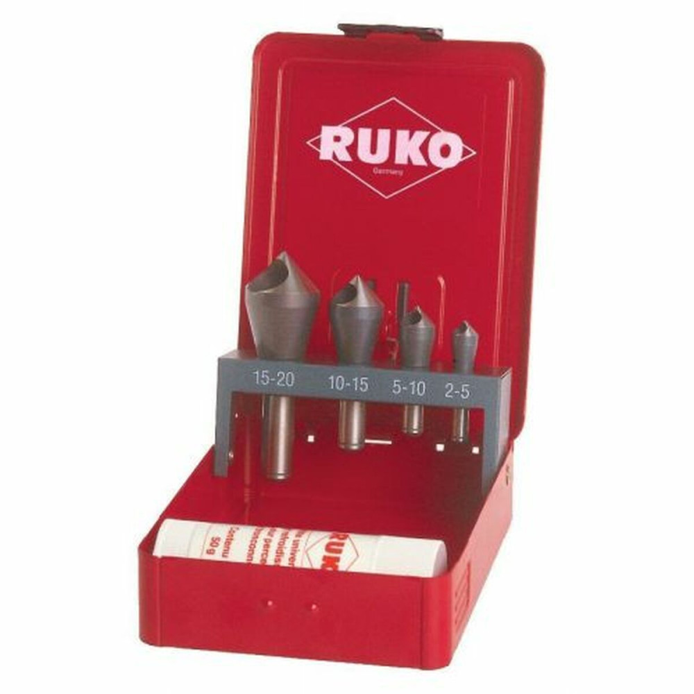 Countersink Set (Countersinks) RUKO High speed steel (HSS) 4 Pieces