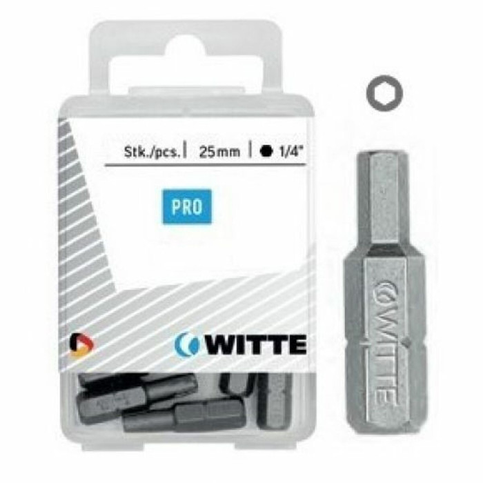 Bit set WITTE Hex Hexagonal 10 Units
