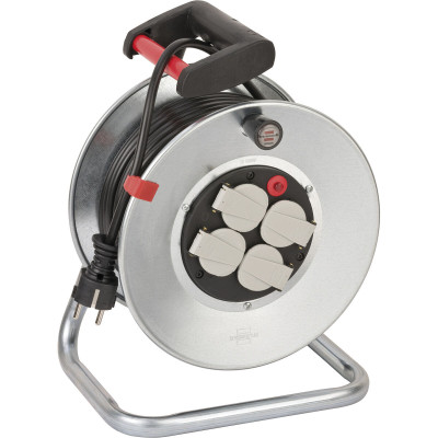 Cable reel Brennenstuhl Garant® S 4 E IP20 H05VV-F 50 m 3 x 1,5 mm 4 Plugs