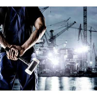 Rubber Mallet Halder Supercraft 75 mm Anti rebound