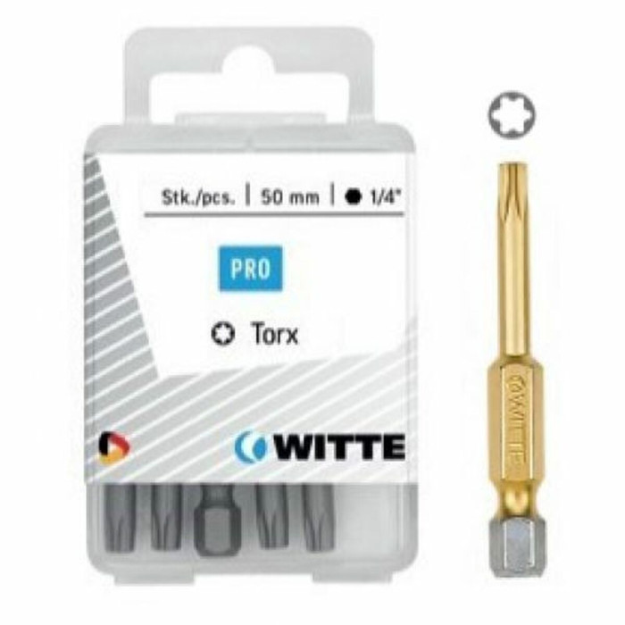 Bit set WITTE TX Torx 5 Units