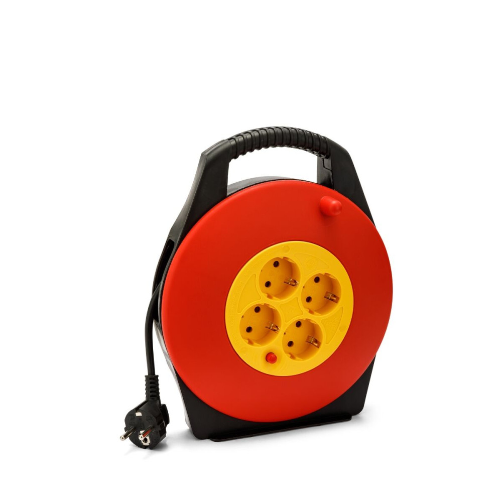 Cable reel Velamp 10 m 4 Plugs