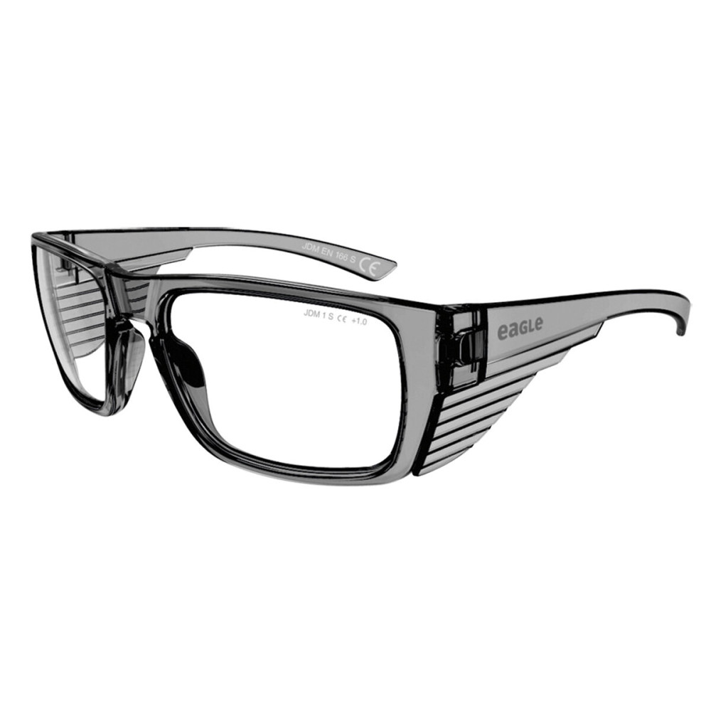 Safety glasses Eagle Tracer Grey Transparent Crystal Plastic + 2,5