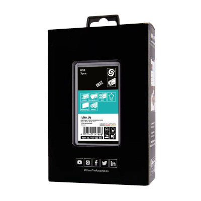 Spool set RUKO 101026RO High speed steel (HSS) Case 3 Pieces