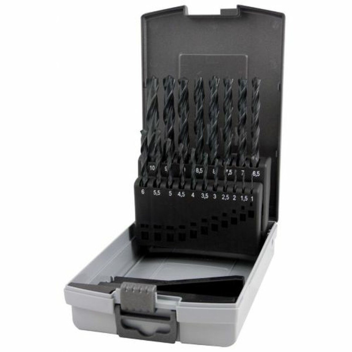 Spool set RUKO Box with cover DIN 338 Spiral 19 Pieces