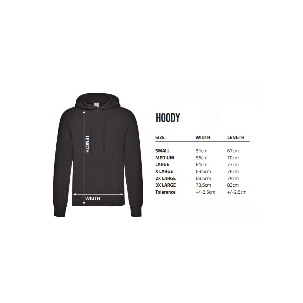 Unisex Hoodie Stitch Script Black