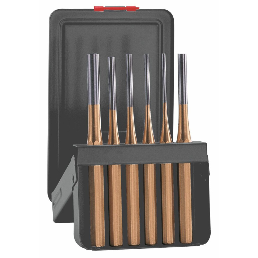 Set of cylindrical pin punches ATM Golden 6 Pieces