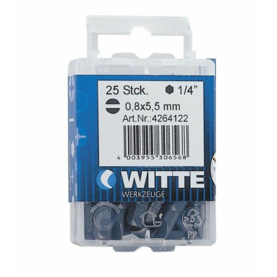Bit set WITTE Flat 25 Units 25 Pieces