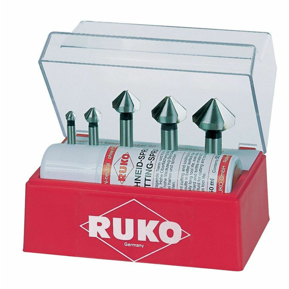 Countersink Set (Countersinks) RUKO 102142T DIN 335 High speed steel (HSS) 5 Pieces