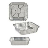 Set of trays Kinvara Silver Aluminium 20,5 x 6,5 x 20,5 cm