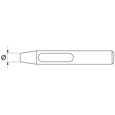 Hole punch Paffrath DIN 7200 B 9/16” IN