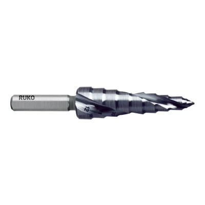Step drill bit RUKO FLOWSTEP®