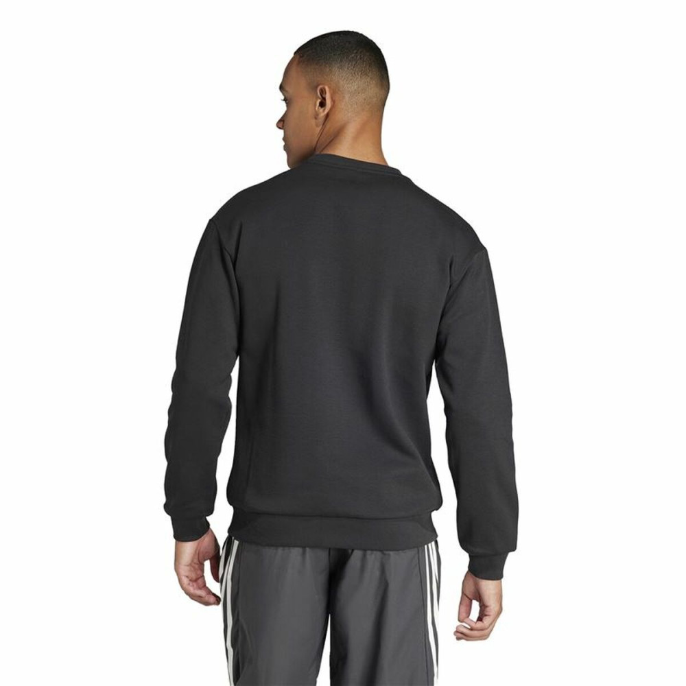 Sweatshirt without Hood Adidas Fi Bos Crw Black XXL
