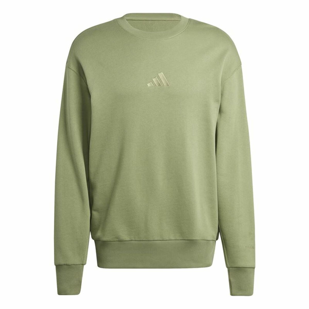 Sweatshirt without Hood Adidas All Szn French Terry Crew Green L