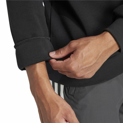 Sweatshirt without Hood Adidas Fi Bos Crw Black XXL