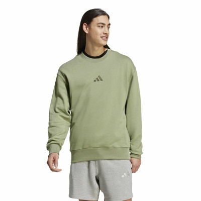 Sweatshirt without Hood Adidas All Szn French Terry Crew Green L