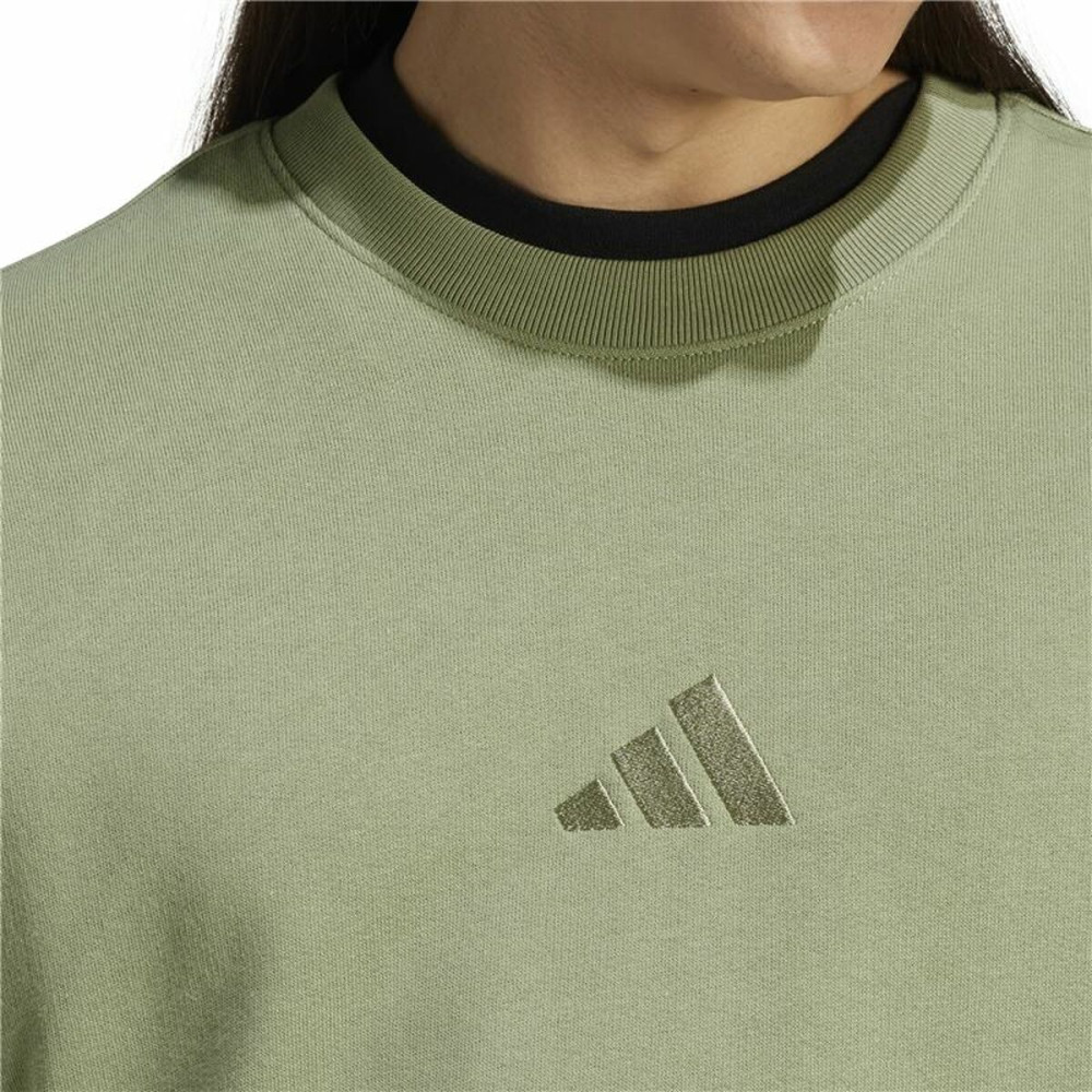 Sweatshirt without Hood Adidas All Szn French Terry Crew Green L