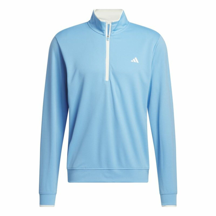 Sweatshirt without Hood Adidas Lightweight Half-Zip Blue Water L