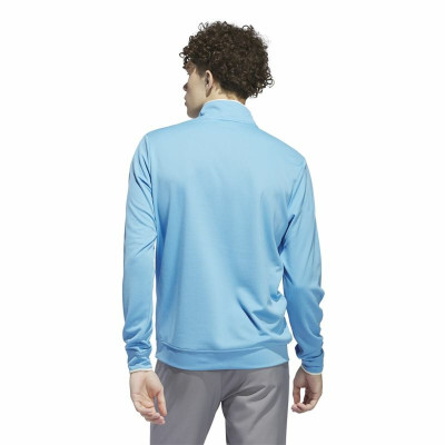 Sweatshirt without Hood Adidas Lightweight Half-Zip Blue Water L
