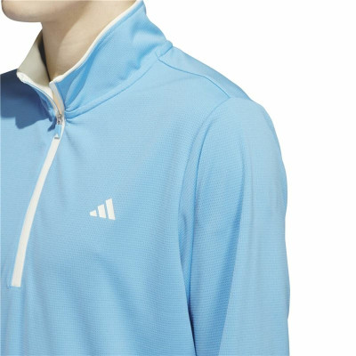 Sweatshirt without Hood Adidas Lightweight Half-Zip Blue Water L