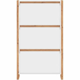 Shoe Rack White Oak 70 x 25 x 125 cm