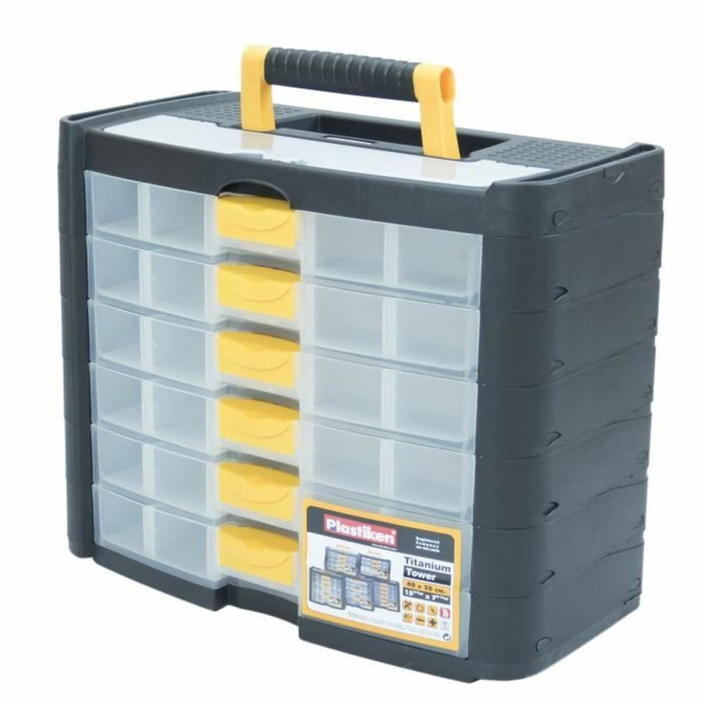 Toolbox Plastiken Titanium 90001 Plastic 40 x 20 x 33 cm