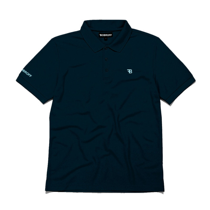 Men’s Short Sleeve Polo Shirt Bobroff Navy