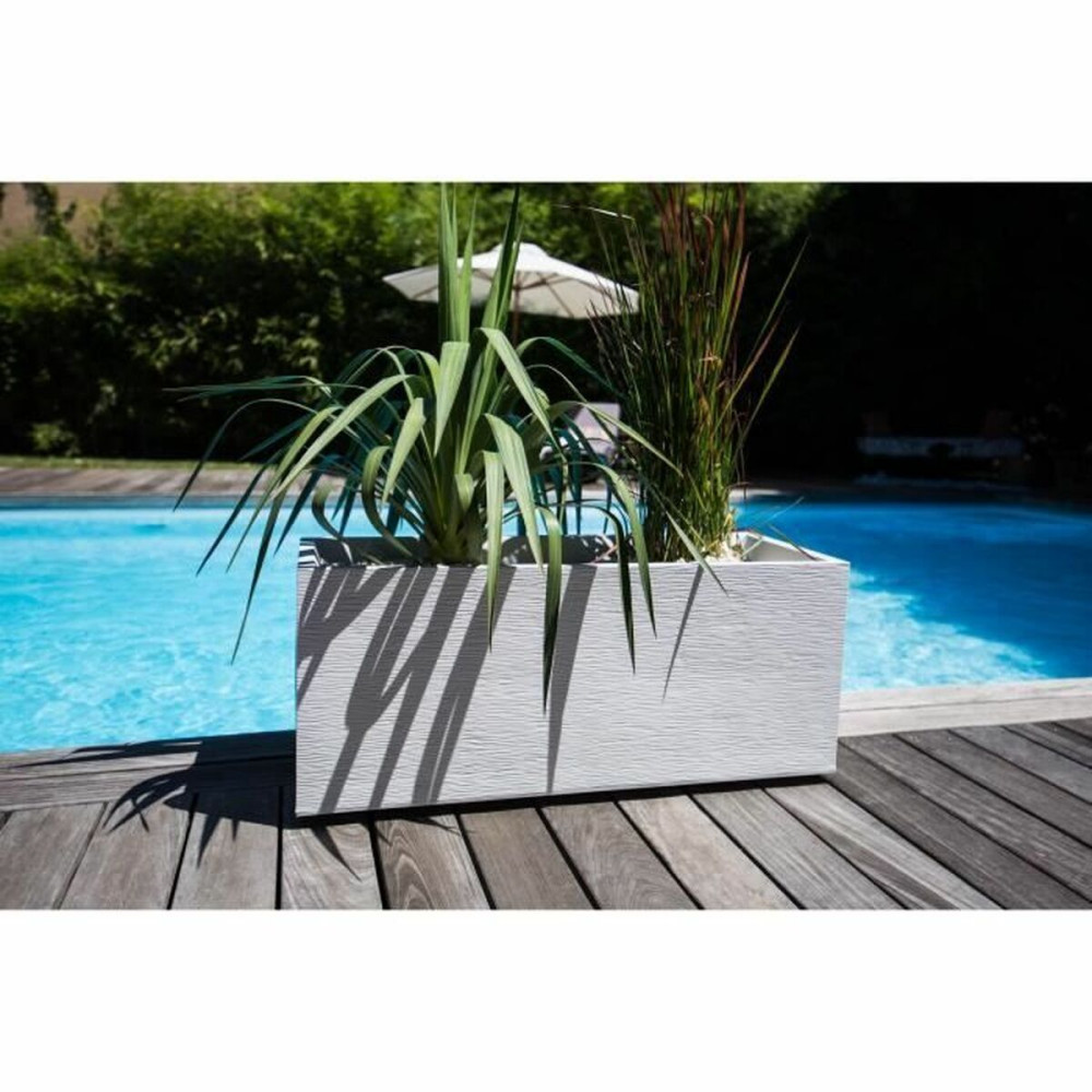 Planter EDA EDA Graphit White polypropylene Plastic 99,5 x 39 x 43 cm
