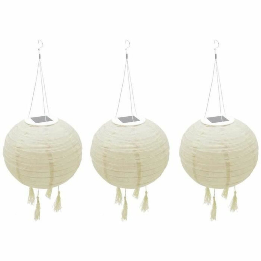 Lantern set Lumisky HIMALAYA Beige Ø 30 cm 3 Pieces