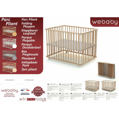 Playground WEBABY Beige 70 x 100 cm