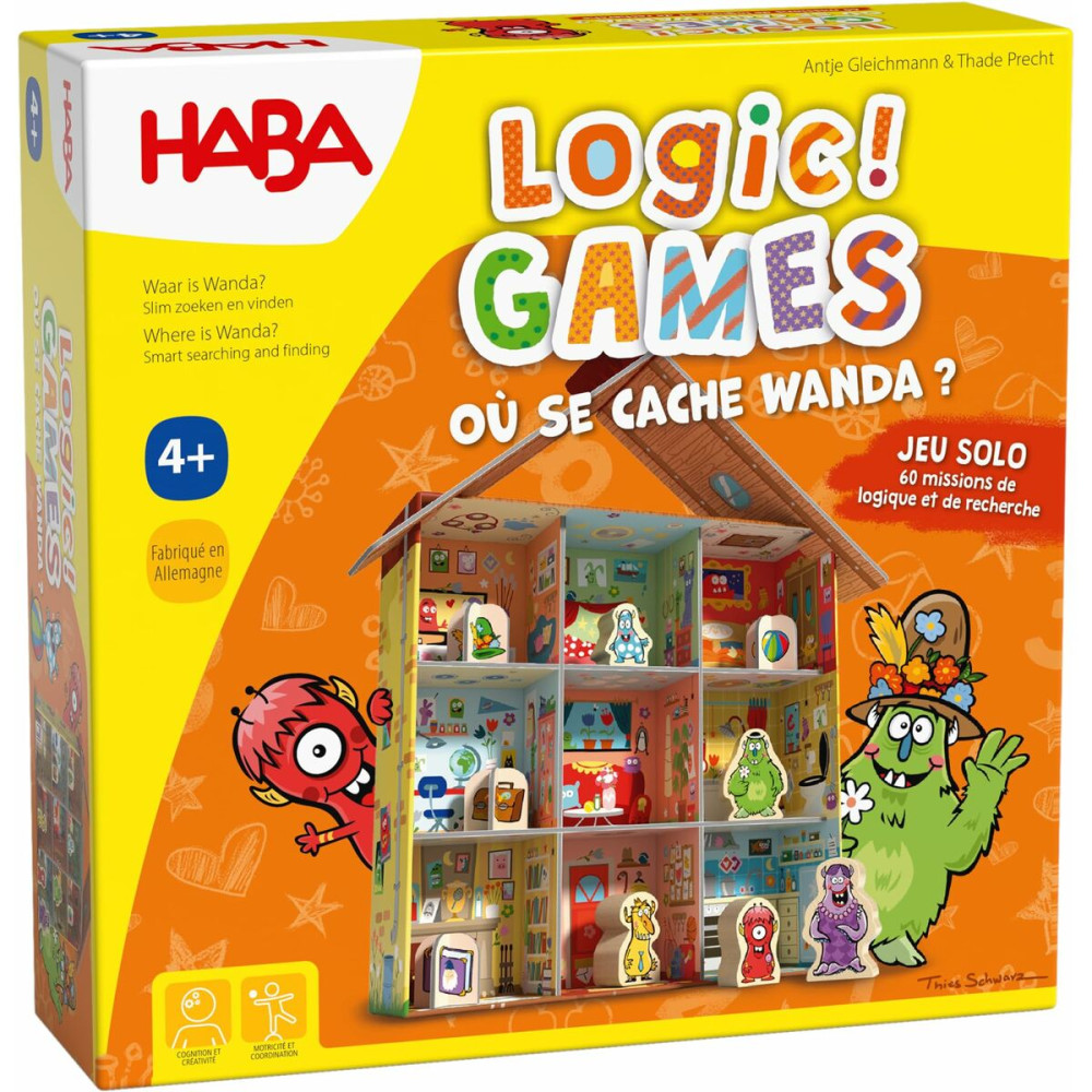 Board game HABA Logic Games - Where is Wanda? 1 x 1 x 1 cm
