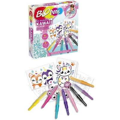 Colouring Activity Box Lansay BLOPENS KAWAII Multicolour
